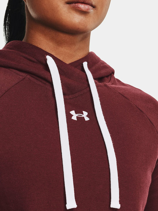 Rival Women's Sweatshirt Hooded Chestnut Red