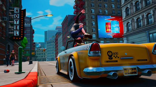 Taxi Chaos Steering Wheel Bundle (Код в кутия) Игра за Switch