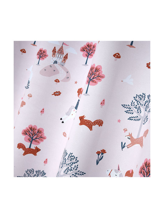 Perdea pentru Copii Opacă Cyrielle cu Capsatoare Rose R6B993001 140x260buc