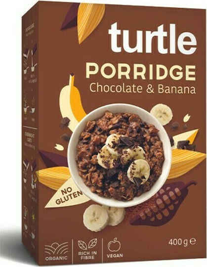Turtle Better Breakfast Bio Porridge Βρώμης Chocolate & Banana Ολικής Άλεσης 400gr