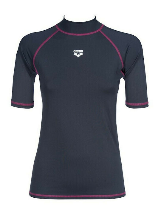 Arena Rash Vest Femei Mâneci scurte Tricou de protecție solară Gri