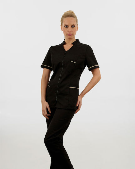 Ayo Vida Hose & Bluse Set Schwarz aus Baumwolle und Polyester