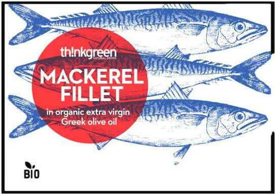 Th!nk Green Natural Goods Mackerel Fillet in Organic Extra Virgin Olive Oil 110gr