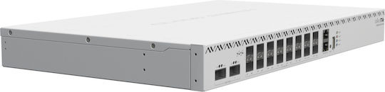 MikroTik CRS518-16XS-2XQ-RM Managed L2 Switch with 1 Ethernet Port and 18 SFP Ports