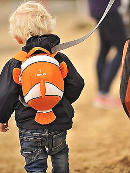 Littlelife Little Life Animal Toddler Clownfish Σχολική Τσάντα Πλάτης Νηπιαγωγείου Πορτοκαλί