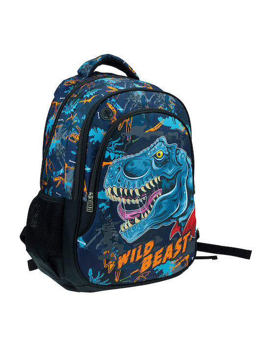 Back Me Up Wild Dino Beast School Bag Backpack Elementary, Elementary Multicolored