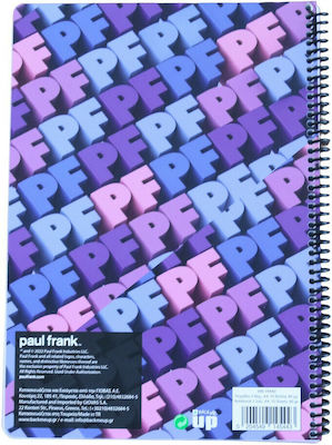 Back Me Up Spiral Notebook Ruled A4 70 Sheets 2 Subjects Sweet Escape Multicolour 1pcs