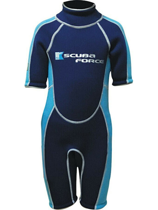 Scuba Force Pico Παιδικό Μονοσόρτς Κατάδυσης με Φερμουάρ Μαύρο / Κίτρινο 3mm