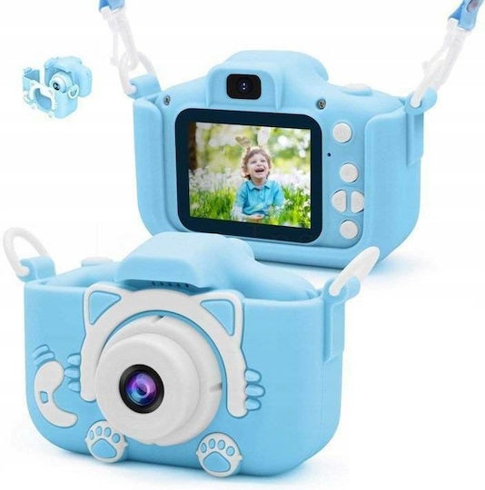 Q1 Kitty Kids Детски Фотоапарат 12МР Син