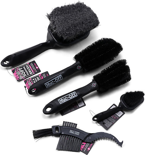 Muc-Off Премиум Комплект За Почистване Четки За Почистване На Мотоциклети 5 Бройки