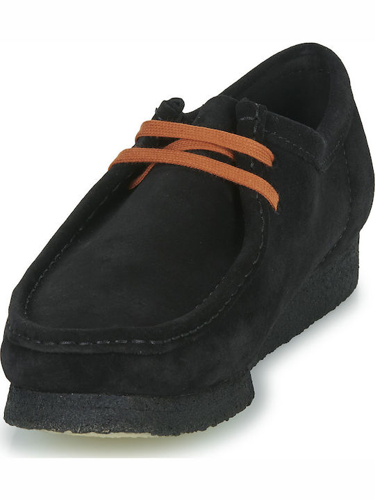 Wallabee Men's Suede Moccasins Black