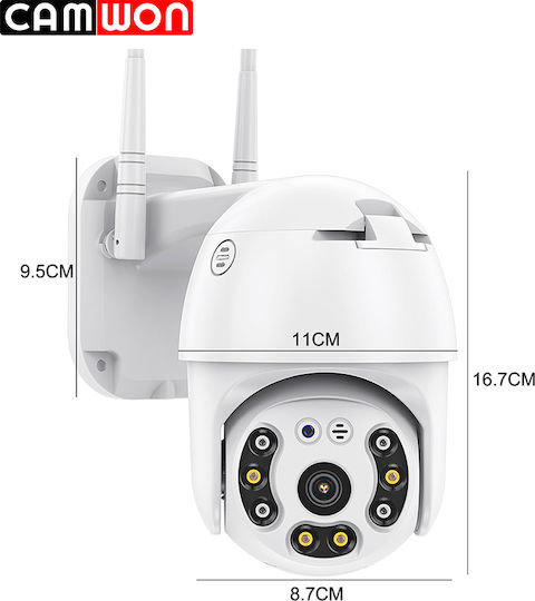 Camwon WIP-YI200D IP Surveillance Camera Wi-Fi Full HD 1080p Waterproof with Lens 4mm