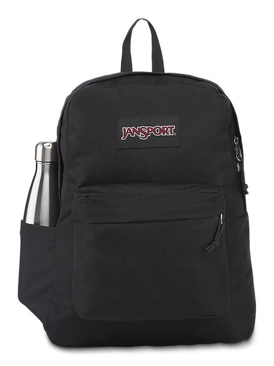 Jansport Superbreak Plus Ghiozdan Școlar de Spate Școala gimnazială- liceu în culoarea Negru 26Litri