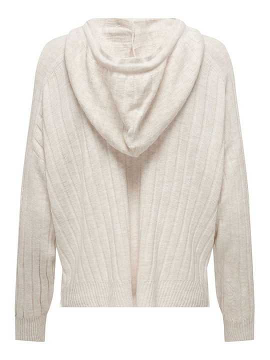 Tessa Women's Long Sleeve Sweater with Hood Pumice Stone