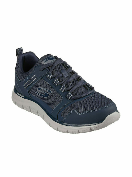 Skechers Track Knockhill Herren Sportschuhe Laufen Blau