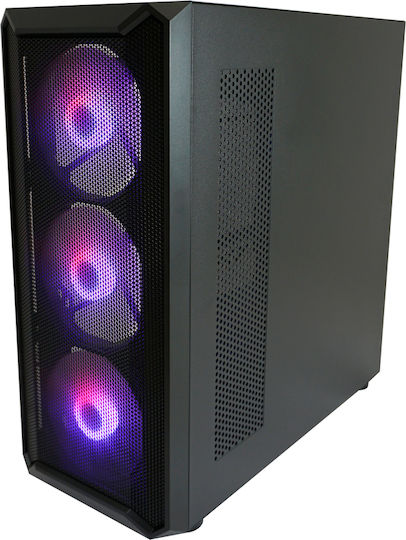 LC-Power Gaming 804B - Obsession_X Midi Tower Κουτί Υπολογιστή με Πλαϊνό Παράθυρο και RGB Φωτισμό Μαύρο