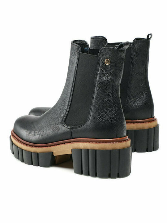 Leather Women's Chelsea Boots Black