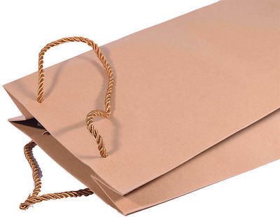 Kraft Paper Bag for Gift Brown 9x38x19cm.