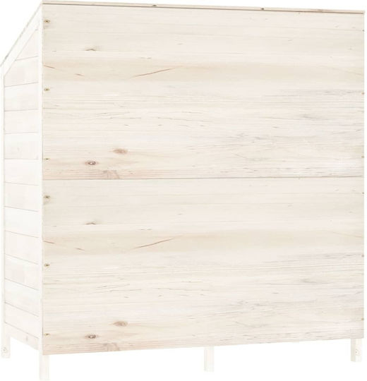 Wooden Garden Shed White M1.02xW0.52xH1.12m