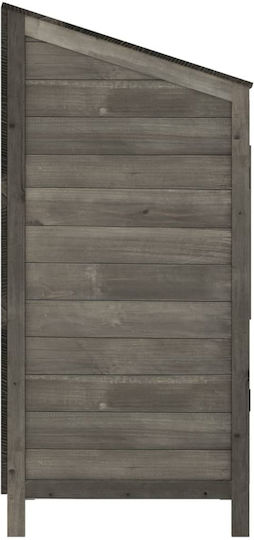 Wooden Garden Shed Anthracite 0.55x0.52x1.12m
