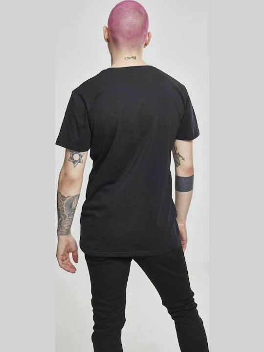 Merchcode Banksy Butterfly T-shirt Μαύρο