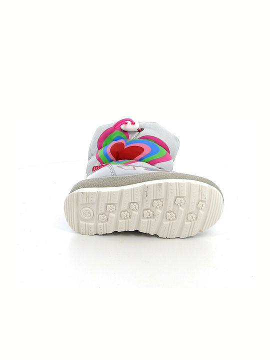 Anatomical Kids Snow Boots with Zipper Silver