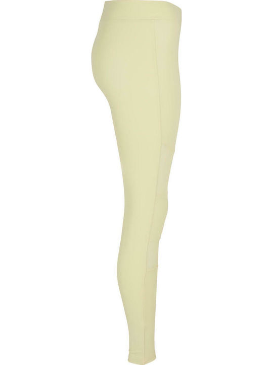 Instruire Colanti de femei Lung Colanti Talie inalta Soft Yellow