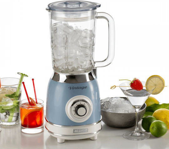 Ariete Vintage Blender With Glass Jug 1.5 Lt 1000W Blue