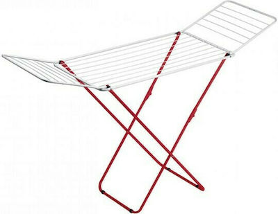 Gimi Jolly Metallic Folding Floor Clothes Drying Rack with Hanging Length 18m