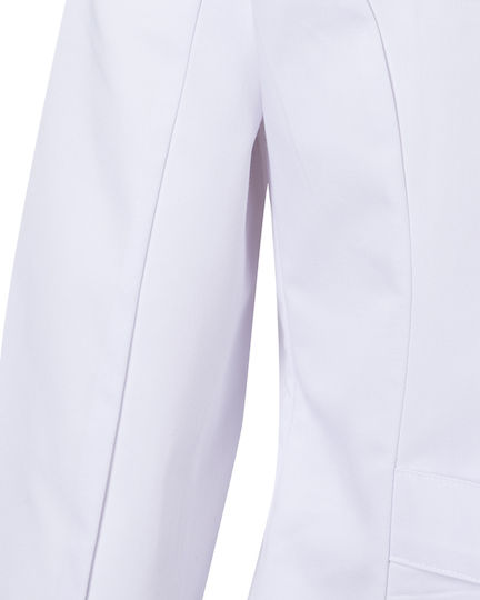 Velilla Trema Medizinischer Verbandskittel Weiß aus Baumwolle und Polyester