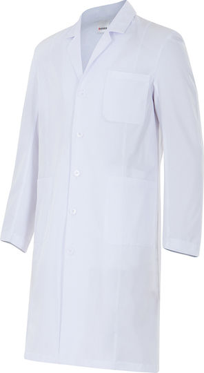 Velilla Taba Medizinischer Verbandskittel Weiß aus Baumwolle und Polyester