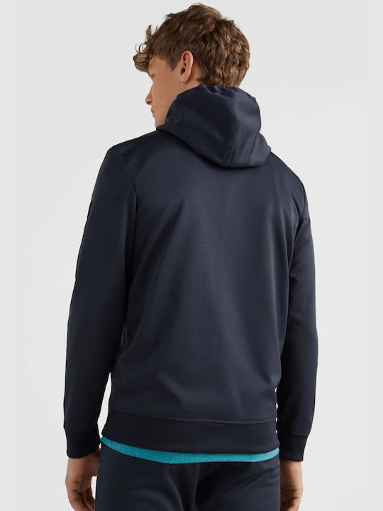 O'neill Rutile Men's Sweatshirt Jacket with Hood and Pockets Navy Blue