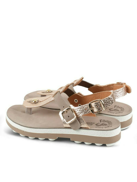 Marlena Women's Flat Sandals Rosegold Volcano