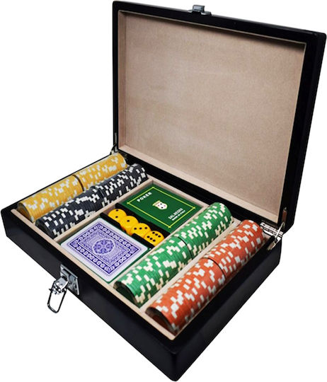 Set 200 Poker Chips 11.5gr in Box with 2 Decks