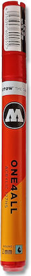 Molotow One4all 013 Acrylic Marker 2mm Traffic Red