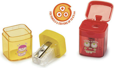 Carioca Blister Plastic Pencil Sharpener Multicolour 2τμχ