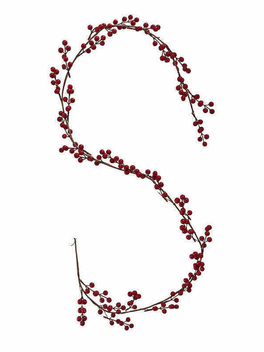 JK Home Decoration Red Berries Christmas Garland Red 1pc