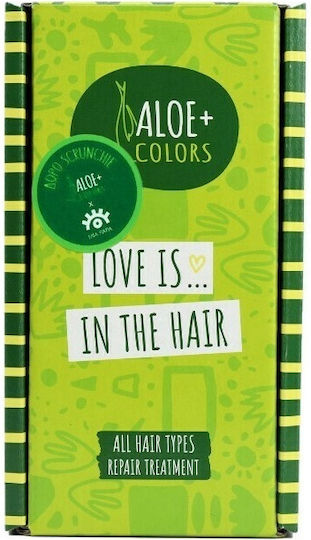 Aloe Colors Love Is In The Hair Σετ Περιποίησης Μαλλιών για Όλους τους Τύπους με Σαμπουάν 3τμχ