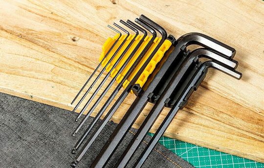 Deli Allen-Schlüssel-Set mit 9 Schlüsseln
