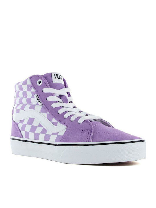 Filmore Checkerboard Boots Purple