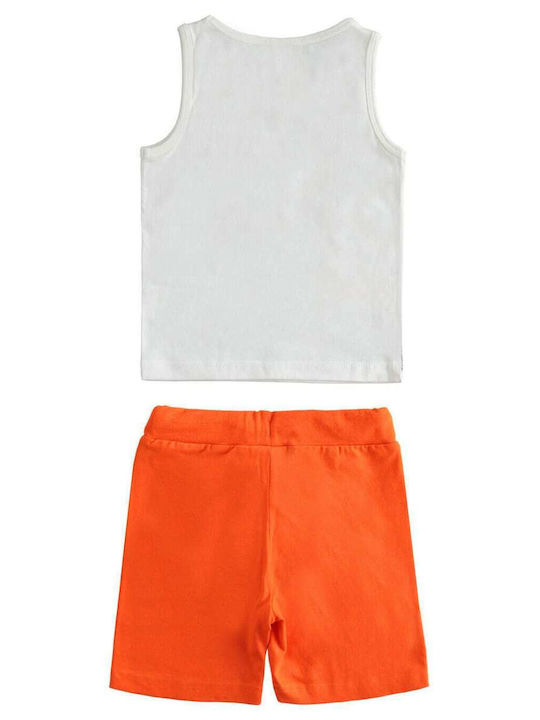 iDO Kids Set with Shorts Summer 2pcs White