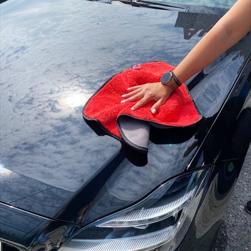 Feral Detailing Pro Cloth Microfiber Drying for Body Car Red 45x40cm