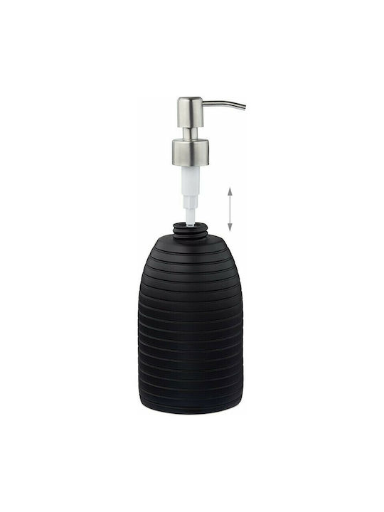 Relaxdays Spender Keramik Schwarz 300ml