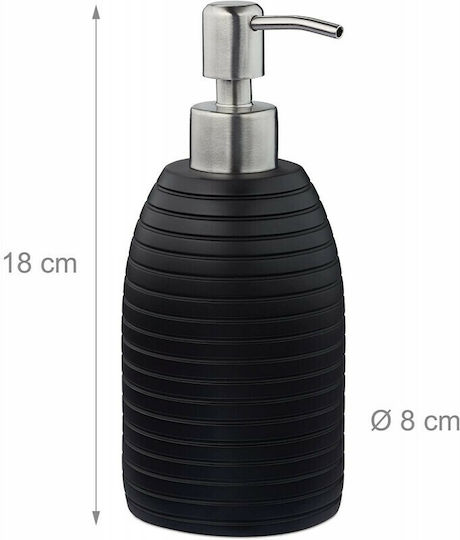 Relaxdays Dispenser Ceramic Black 300ml
