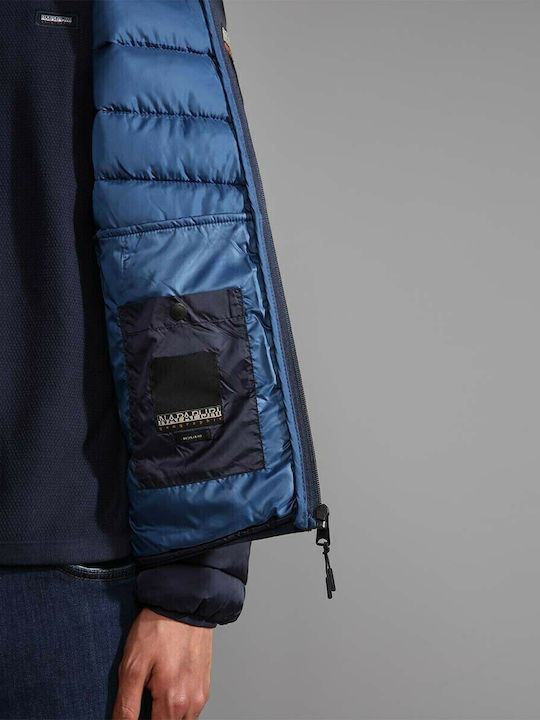 Aerons Зимно Мъжко Якето Puffer Водоустойчиво Тъмносин