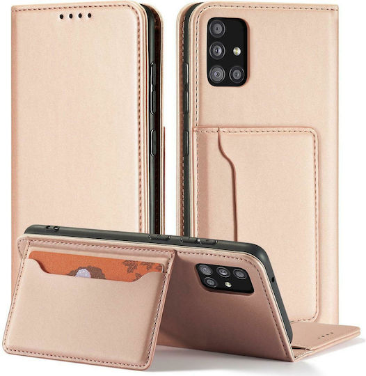 Hurtel Magnet Card Wallet Δερματίνης Ροζ (Galaxy A13 5G)