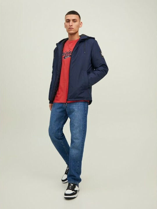 Jack & Jones Men's Jacket Windproof Navy Blue