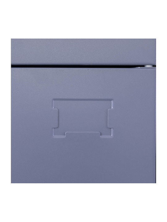 Spind Metallisch mit 15 Schränke Anthracite Checkmate 90x45x190cm