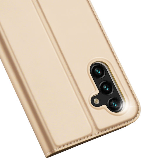 Dux Ducis Skin Pro Книга Изкуствена кожа Златист (Galaxy A13 5G)