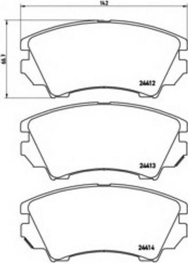 Brembo Brake Pad Front for Opel Insignia